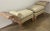 Traditional Regency Style Cerused Faux Bamboo Bench or Chaise in Silk For Sale - Image 3 of 9