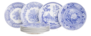Earthenware Spode Earthenware Plates, Set of 12