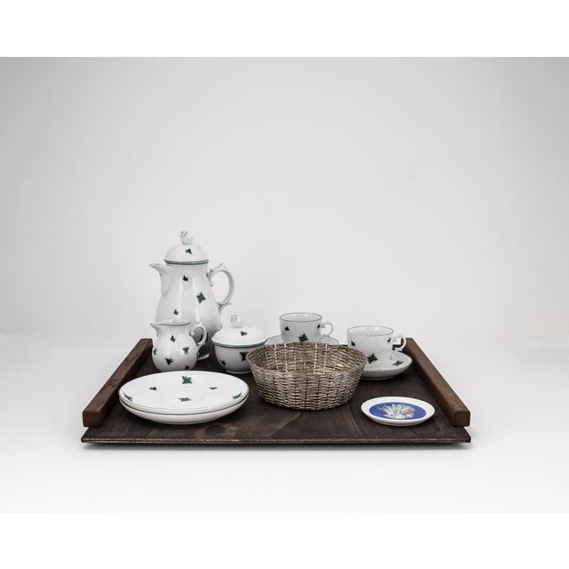 Biedermeier Mirabell Tête-À-Tête for Two on Wooden Tray from Fürstenberg, 1990s, Set of 12 For Sale - Image 18 of 18