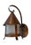 Copper Early 20th Century Arts and Crafts Hammered Copper Outdoor Wall Sconces With Original Patina - a Pair For Sale - Image 8 of 12