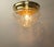 Brass Ceiling Lamp with Lead Crystal Shade, 1920s For Sale - Image 9 of 16