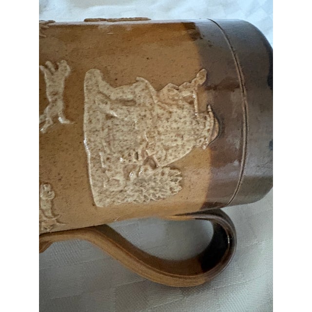 Brown 19th C Doulton Lambeth Hunting Mug For Sale - Image 8 of 10