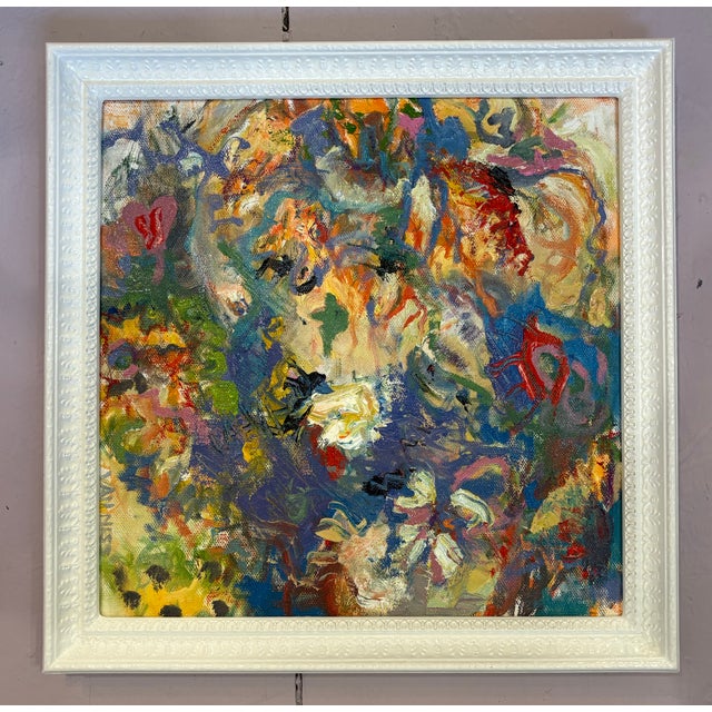 Abstract Sunshine, Abstract Oil Painting, Framed Gallery Arts For Sale - Image 3 of 7