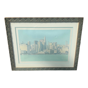 Han Hsiang-Ning 1980 Cityscape Signed Limited Edition Lithograph 29x35 95/250