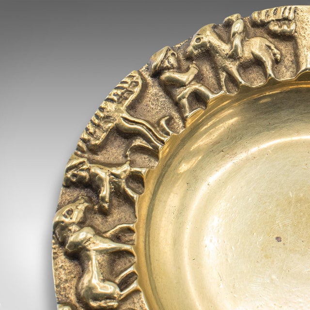 Pair of Vintage Casablanca Souk Ashtrays, Bronze Tobacco Dish, Art Deco, c.1940 For Sale - Image 9 of 10