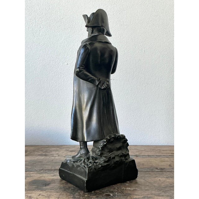 Mid 20th Century Vintage Patinated Bronze Statue of Napoleon For Sale - Image 5 of 12