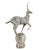 Traditional Vintage Cast Iron Gazelle Statue on Spherical Orb Base For Sale - Image 3 of 12