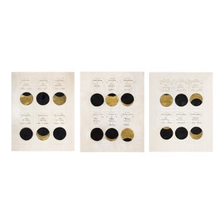 Antique Eclipse Phases Set of 3 Prints – 16" X 20" For Sale