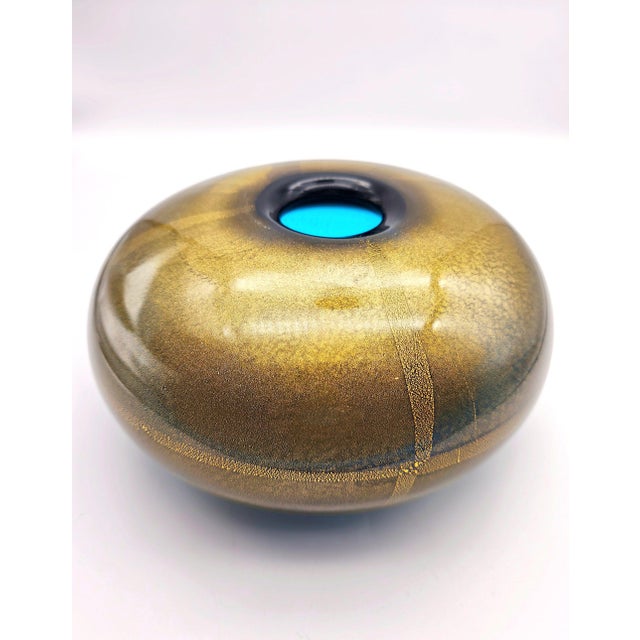 Sommersi Oro Vase by Laura de Santillana for Venini, 1985 For Sale - Image 10 of 10