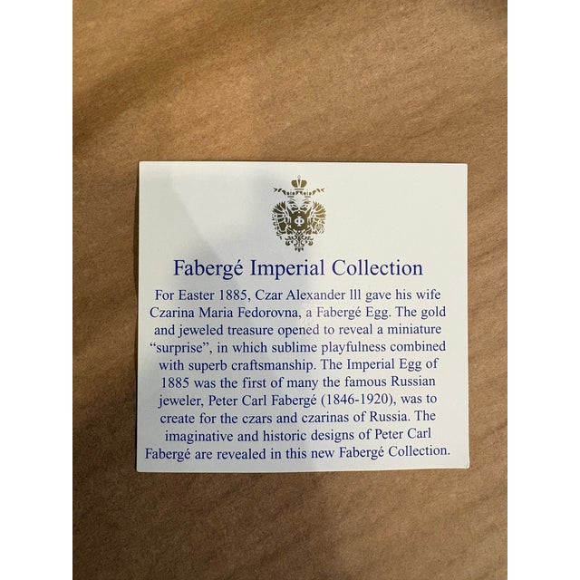 These are Faberge candlestick holders from their imperial collection. They come as a set of two in a lovely velvet Faberge...