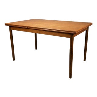 Mid-Century Danish Teak Extending Dining Table, 1960s For Sale