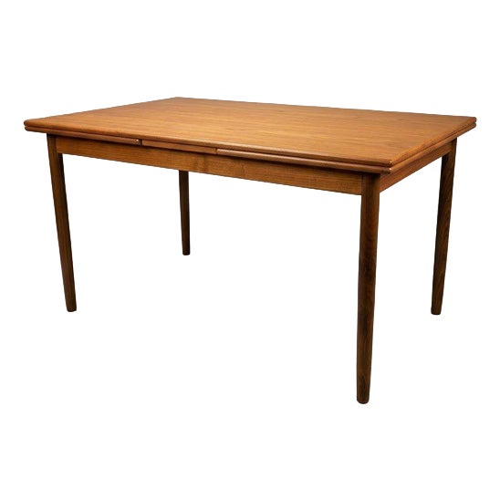 Mid-Century Danish Teak Extending Dining Table, 1960s For Sale