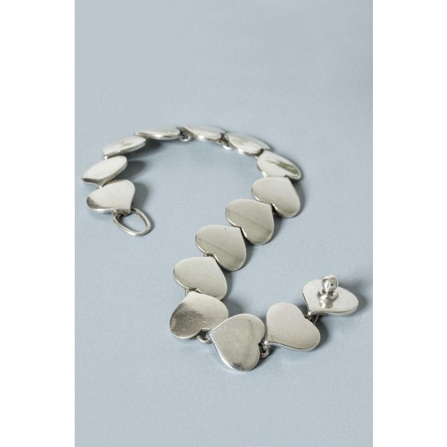 1950s Silver Bracelet by Karl Gustav Hansen, 1950s For Sale - Image 5 of 7