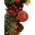 Partridge in Pear Tree Winter Door Wreath Realistic Holiday Crystal Fruit Apple For Sale - Image 13 of 16