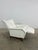 Dimensions: H 36” x W 28” x SD 23” x SH 20" Pair of 1970s Italian reclining armchairs, newly upholstered in off-white...