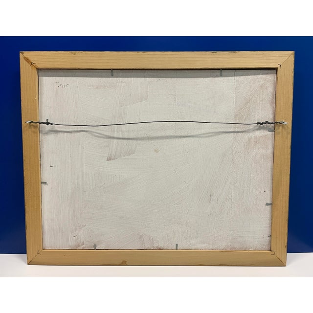 1960s Southern Folk Art Mountain Landscape Oil Painting For Sale - Image 5 of 5