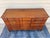 Brown Vintage 1940s Solid Cherry 12-Drawer Serpentine French Provincial Triple Dresser and Matching Mirror Set For Sale - Image 8 of 12