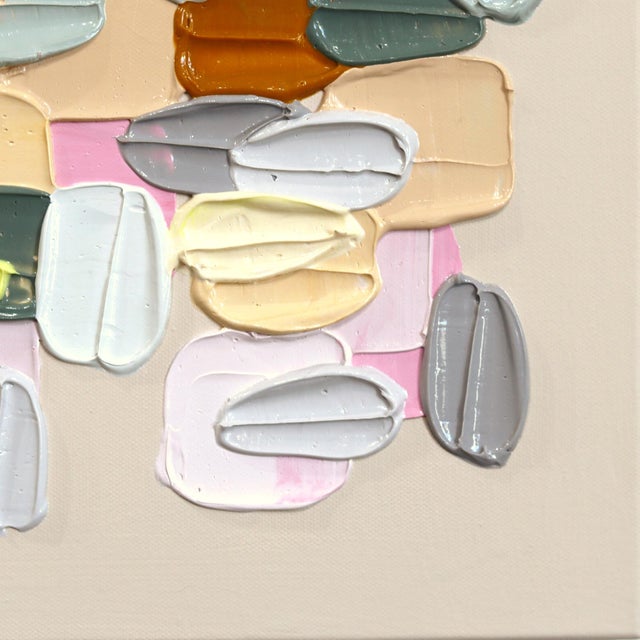 2020s Where Edges Blur - Impasto Inspired Textural Acrylic Paint Abstract Original Artwork by Shiri Phillips For Sale - Image 5 of 9