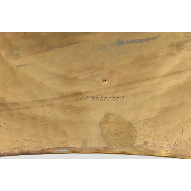 Bauhaus Floor Candleholder in Brass by Alfred Schäfter, Germany, 1930 For Sale - Image 6 of 10