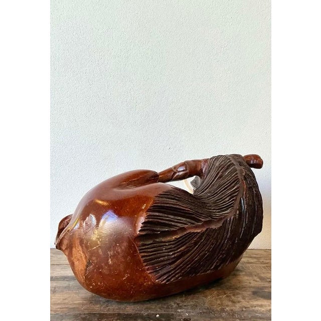 Vintage Hand Carved Wild Boar For Sale - Image 11 of 12