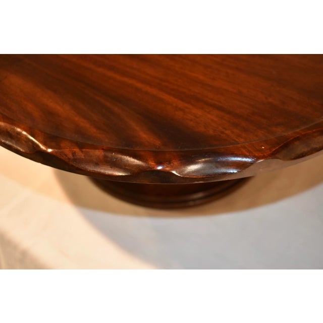 19th Century English Lazy Susan With Pie Crust Edge For Sale In Greensboro - Image 6 of 7