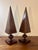Vintage Pair of Wooden Obelisks With Gilt Inlay - Architectural Decor For Sale In Miami - Image 6 of 8