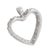 Vintage 1.00 Carat Diamond 14k White Gold Heart Pendant For Sale In Los Angeles - Image 6 of 6