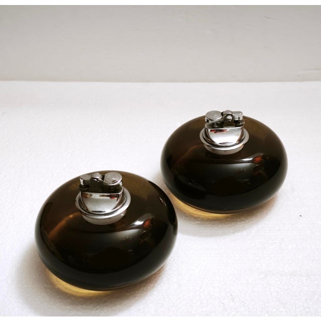 Space Age Gas Table Lighters by Ingo Knuth for Soldi & Scati, Italy, 1970s, Set of 2 For Sale - Image 16 of 18