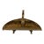 Vintage Hollywood Regency 19" Hammered Brass Log Holder With Lion Heads and Claw Feet For Sale