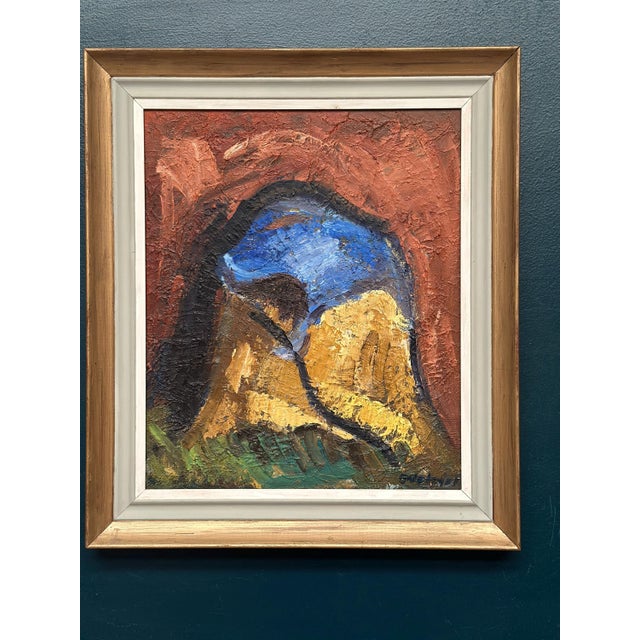 Allan Ingerson, Abstract Composition, 1960s, Oil on Panel, Framed For Sale - Image 5 of 8