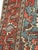 Textile Antique Persian Serapi Carpet Handmade Wool Oriental Rug Rust, Ivory, Light Blue For Sale - Image 7 of 18