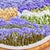 Golden Hour Peaks & Lavender Field - Hand-Embroidered Wall Art For Sale In Los Angeles - Image 6 of 14