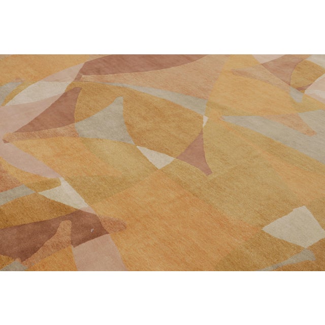 Rug & Kilim Rug & Kilim’s Mid-Century Modern Style Rug With Geometric Patterns For Sale - Image 4 of 7