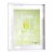 Fiesta. XIV WHite Framed Surreal Shades of Yellow, Blue and Green Painting For Sale