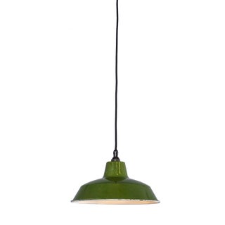 Classic Green Hanging Lamp from Revo, 1940s For Sale