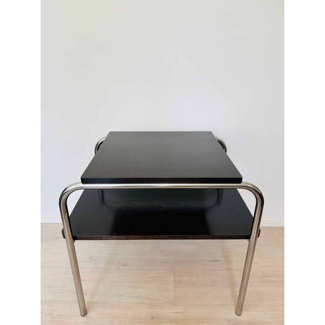 Bauhause Side Table by Marcel Bruer for Ton, Czechoslovakia, 1960s For Sale - Image 9 of 12
