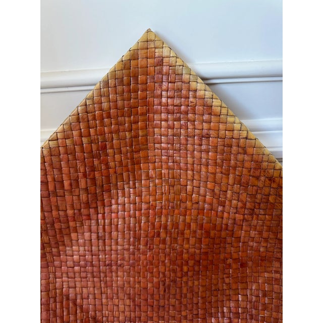 Vintage Woven Leather Tray For Sale In Los Angeles - Image 6 of 16