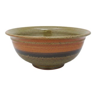 Wally Schwab Pacific Nw Master Pottery XL Serving Mixing Bowl 17" For Sale