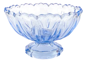 Footed Ring Bowl from Ząbkowice Glassworks, 1950s