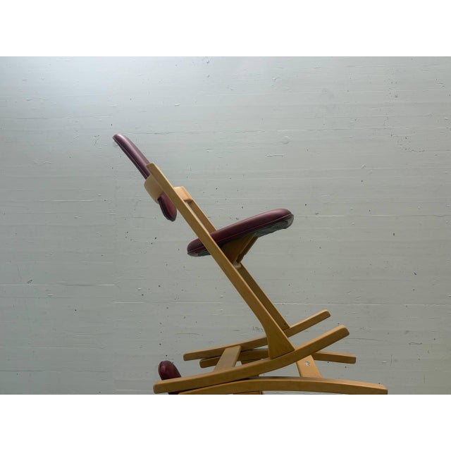 Wood Vintage Pendulum Balans Chair by Peter Opsvik for Stokke, Norway, 1983 For Sale - Image 7 of 15