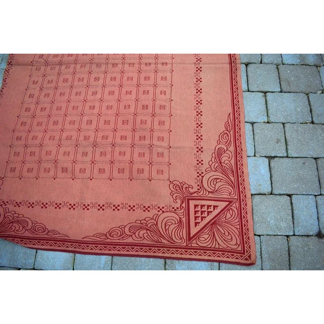 Antique Tablecloth by Otto Prutscher for Herburger-Rhomberg For Sale - Image 6 of 9