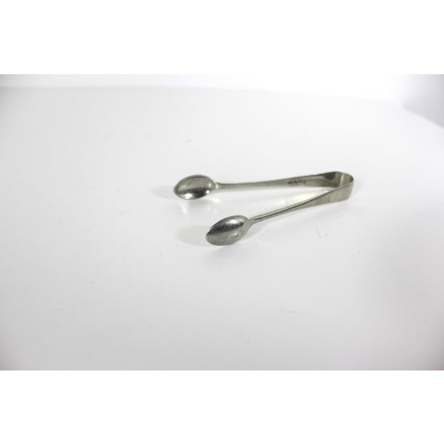 Silver Vintage Silver Sugar or Ice Tongs Bar Cart Styling For Sale - Image 8 of 10