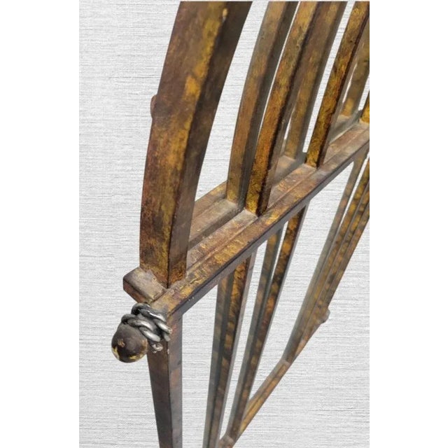 Traditional Vintage Iron Bird Cage Parrot Antique Brown Heavy wall.mirror by Horchow For Sale - Image 3 of 9