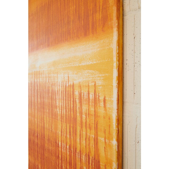 "Volcanic Monochrome 4" Large Original Abstract Painting by Simon Findlay For Sale - Image 16 of 17