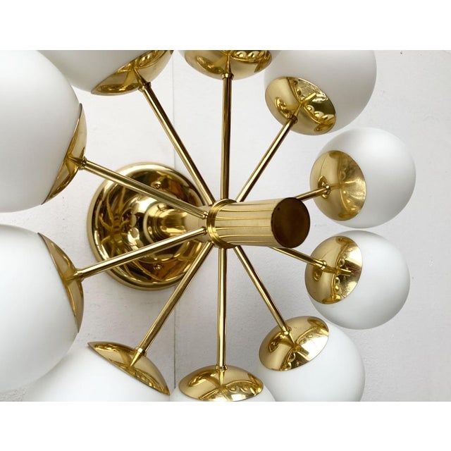 Mid-Century Modern Space Age German Brass Ceiling Lamp from Kaiser Leuchten, 1960s For Sale - Image 9 of 18