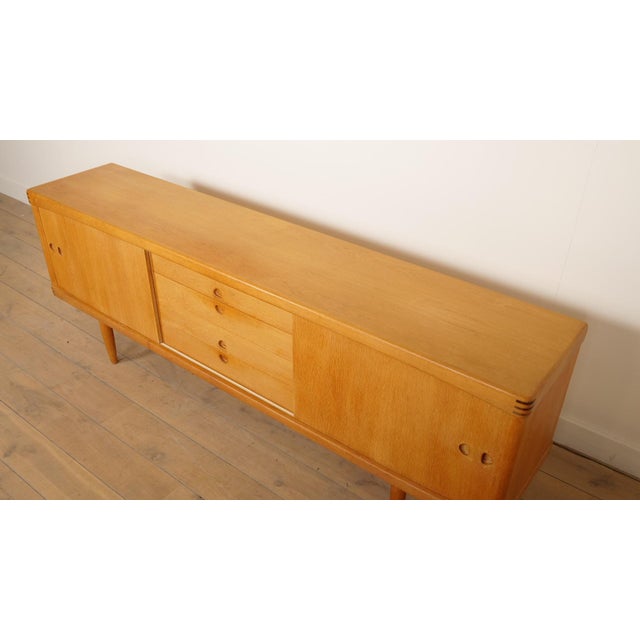Wood Vintage Sideboard in Oak by H.W. Klein for Bramin For Sale - Image 7 of 15