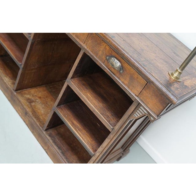 Antique 19th Century French Oak Shop Counter Cabinet For Sale - Image 10 of 18