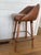 Brown Egg Designs Savannah Bronzed Steel and Leather Barstools by Ngala Trading For Sale - Image 8 of 15