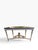 Wood Louis XVI-Style Giltwood Demi-Lune Console Table With Trompe-L’Œil Marble Top For Sale - Image 7 of 11