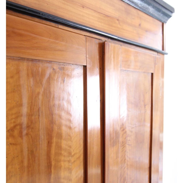 19th Century German Cherrywood Wardrobe For Sale - Image 17 of 18